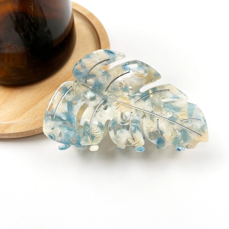 Acetate Leaf Hair Claw Clip-zoom-