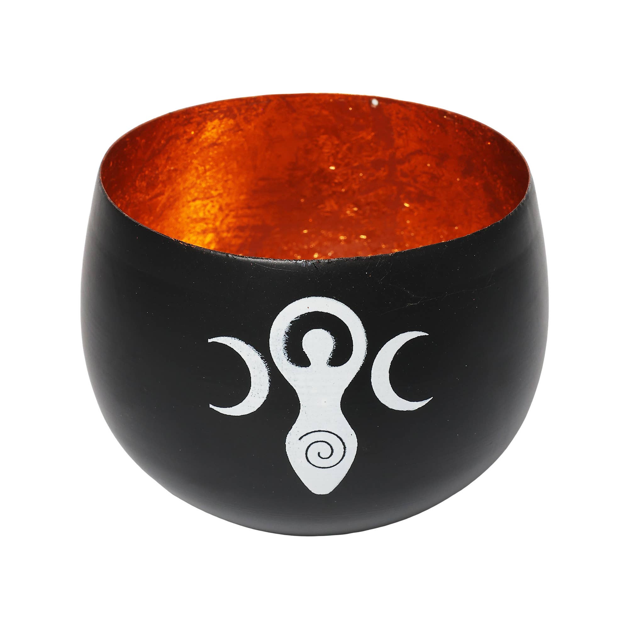 Metal Votive Candle Holder -Triple Goddess Design-zoom-1