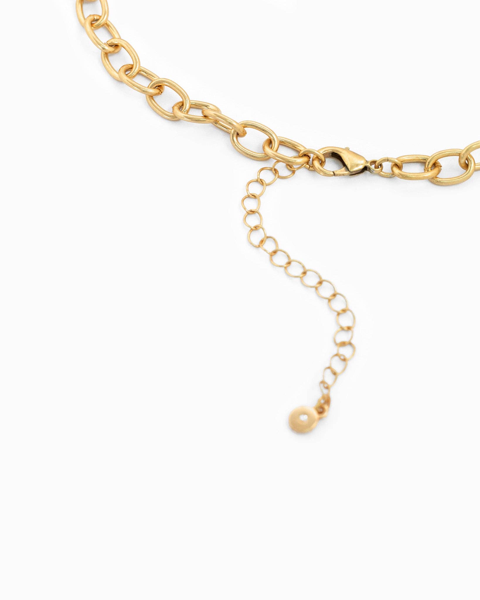 Bold Oval Chain Cross Necklace-zoom-3