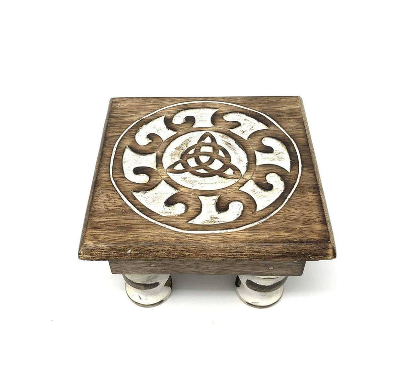 Wooden Altar table Triquetra 6''x 4''-zoom-