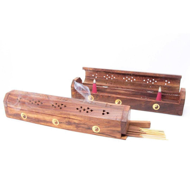 Wooden Coffin Box (Yin Yang)-zoom-