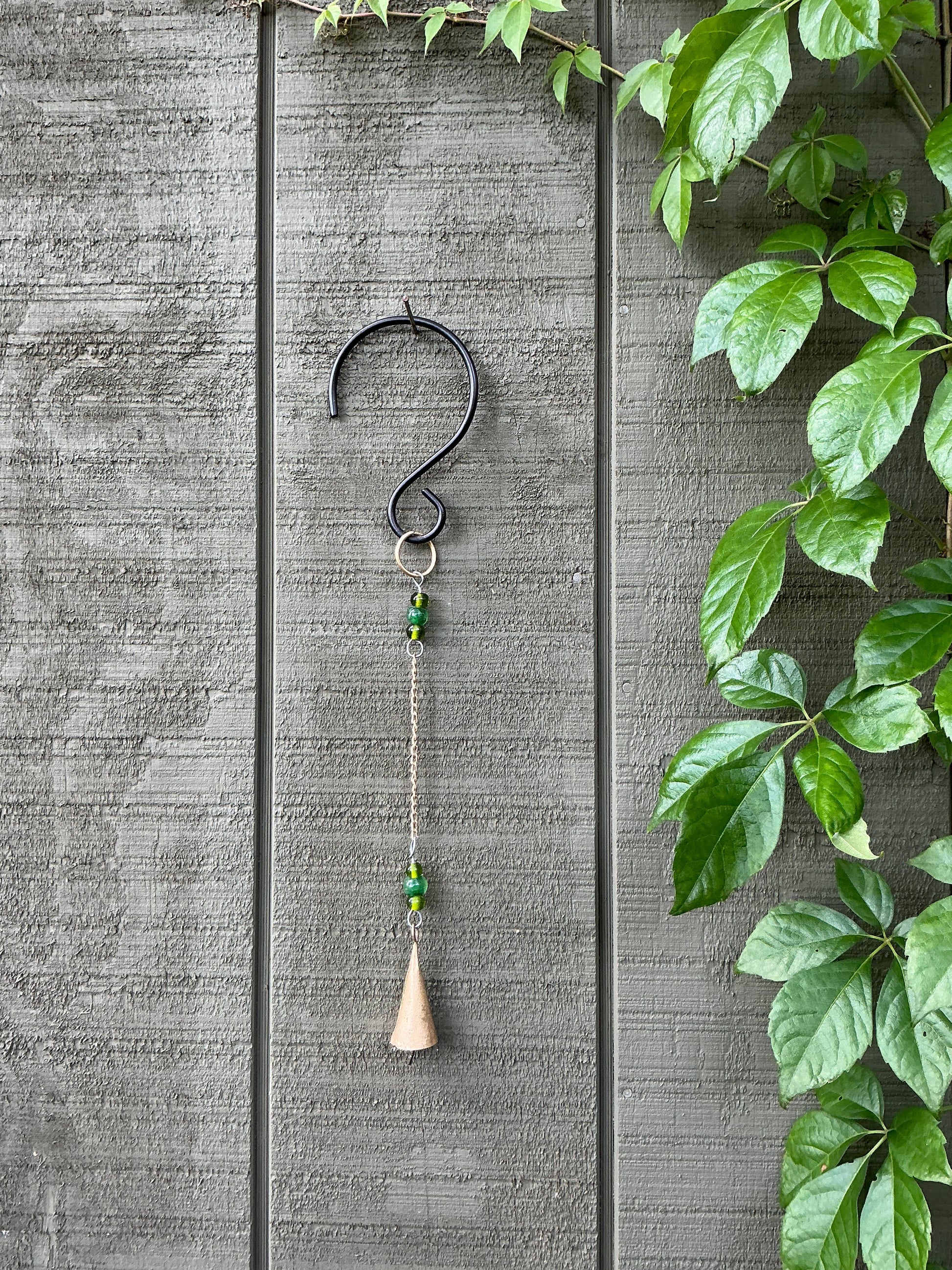 Beaded Bell Chain - Green-1