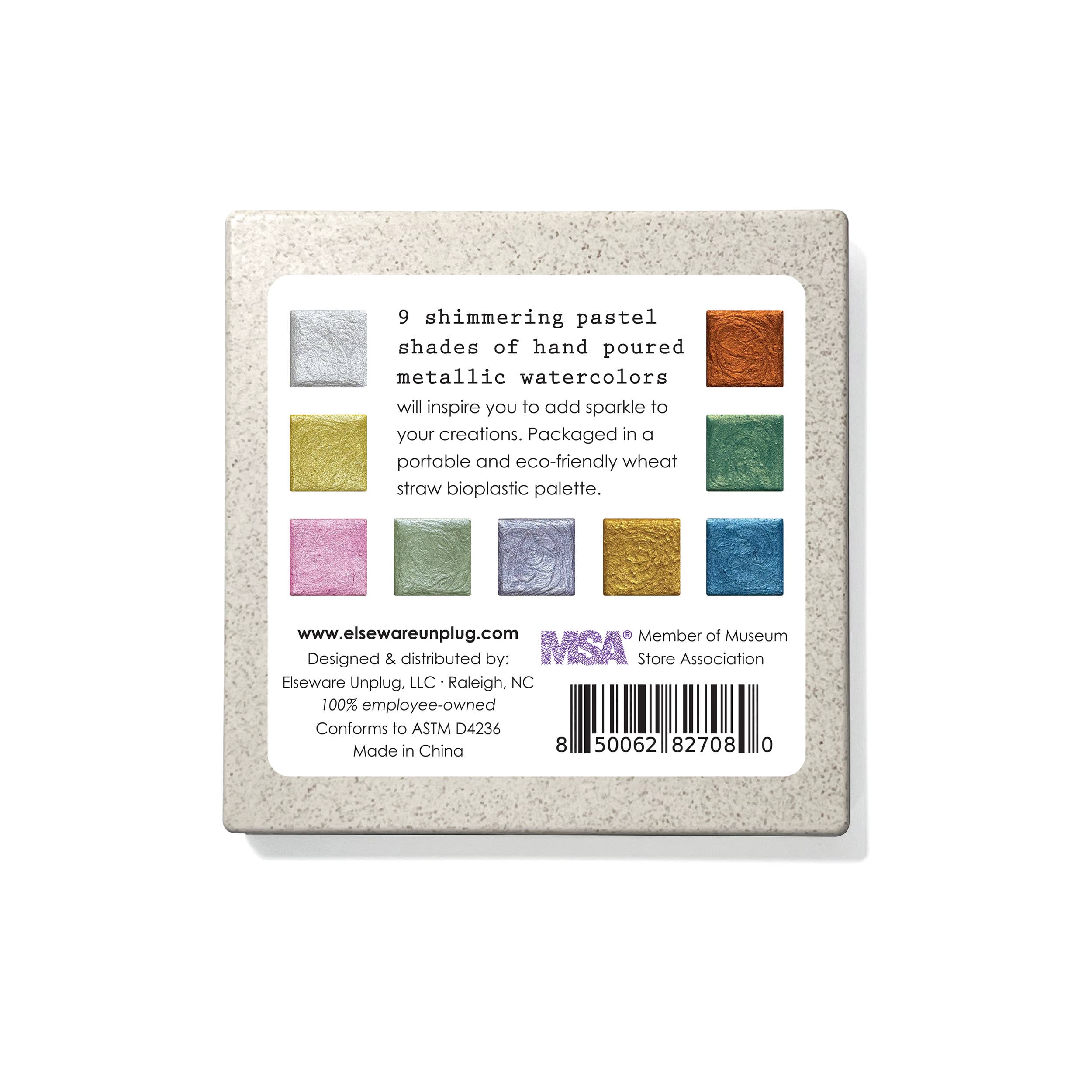 Metallic Watercolor Set – 9 Pearlescent Pans-zoom-4