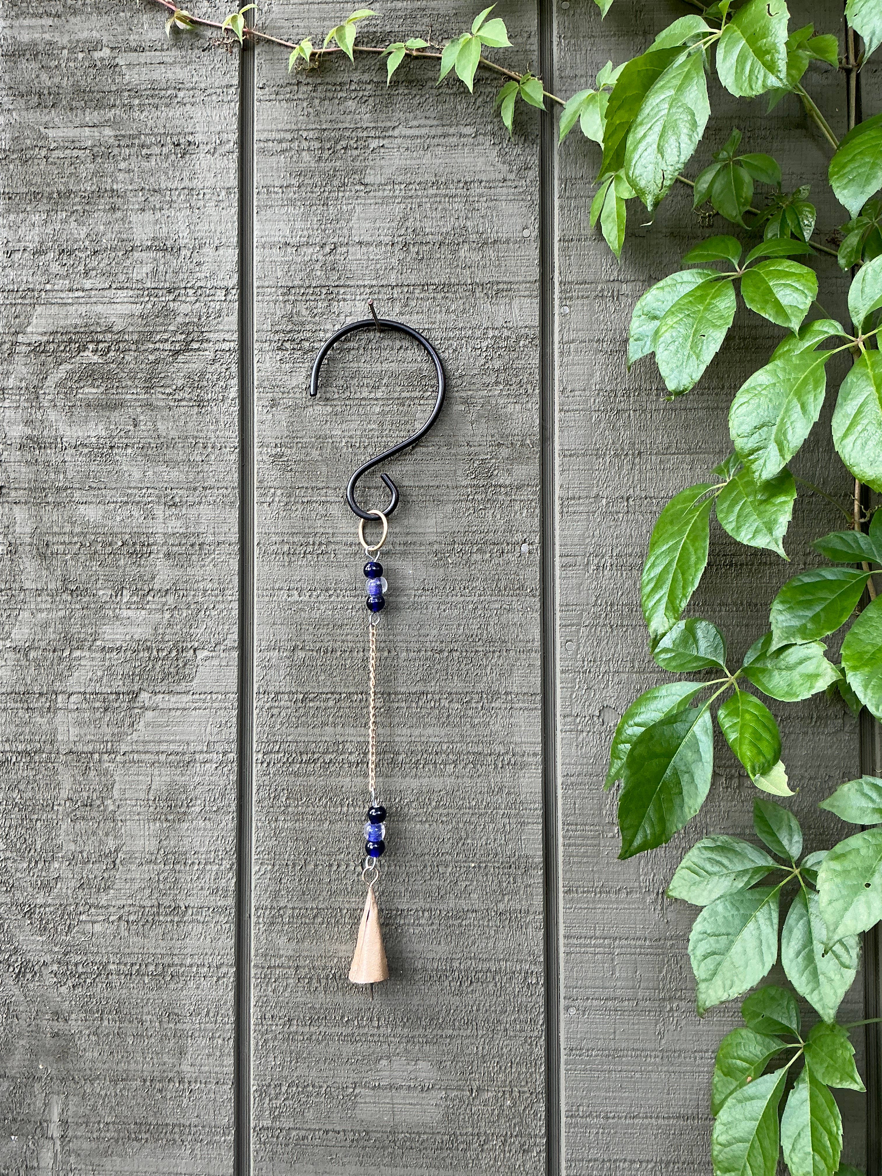 Beaded Bell Chain - Blue