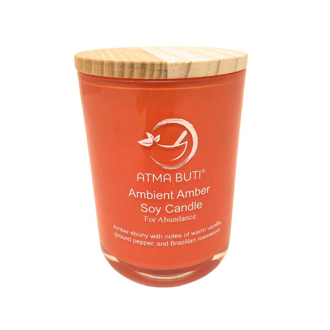 Atma Buti Custom Poured Soy Candles-Ambient Amber