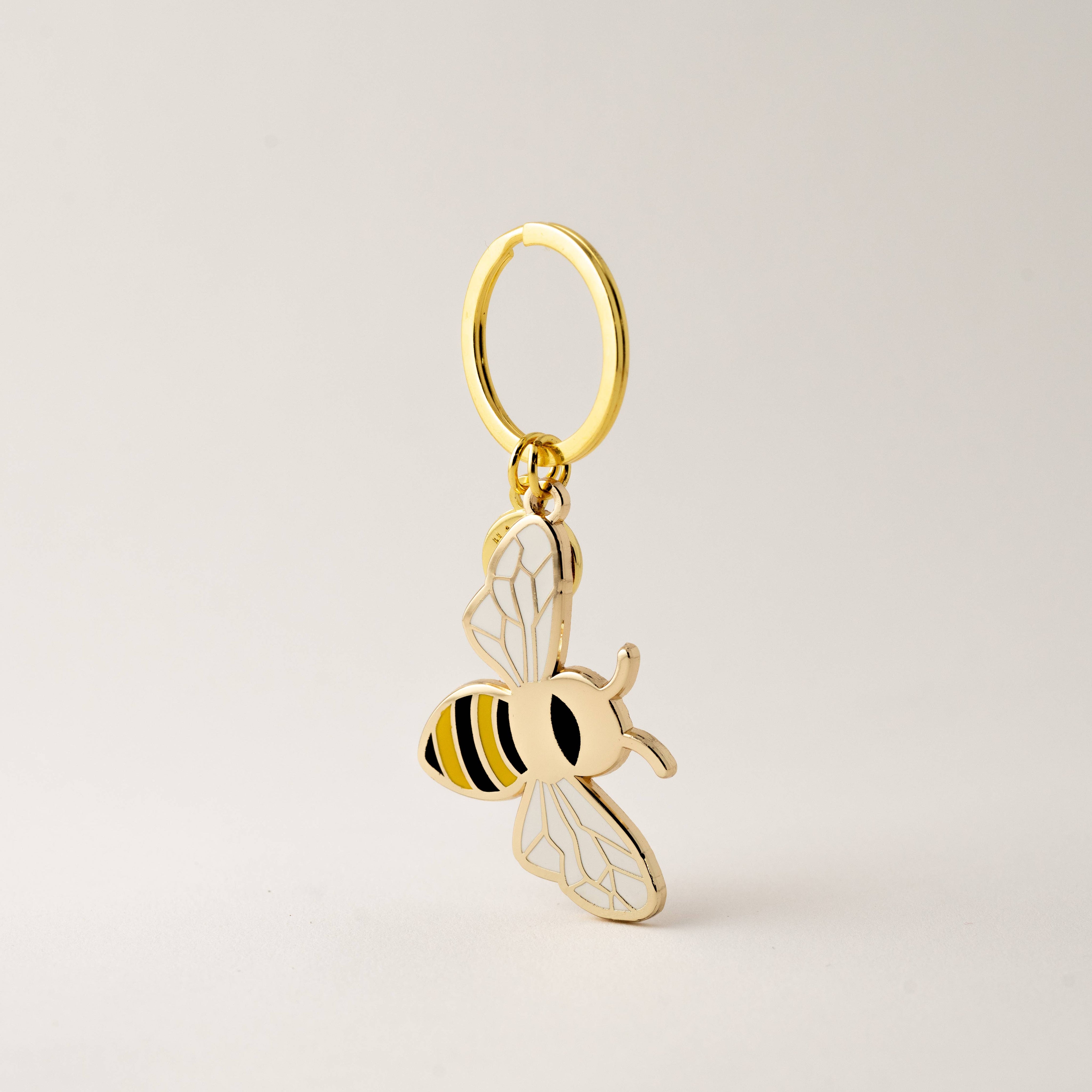 Queen Honey Bee Keychain Bag Charm, Garden Bee Gifts-zoom-1
