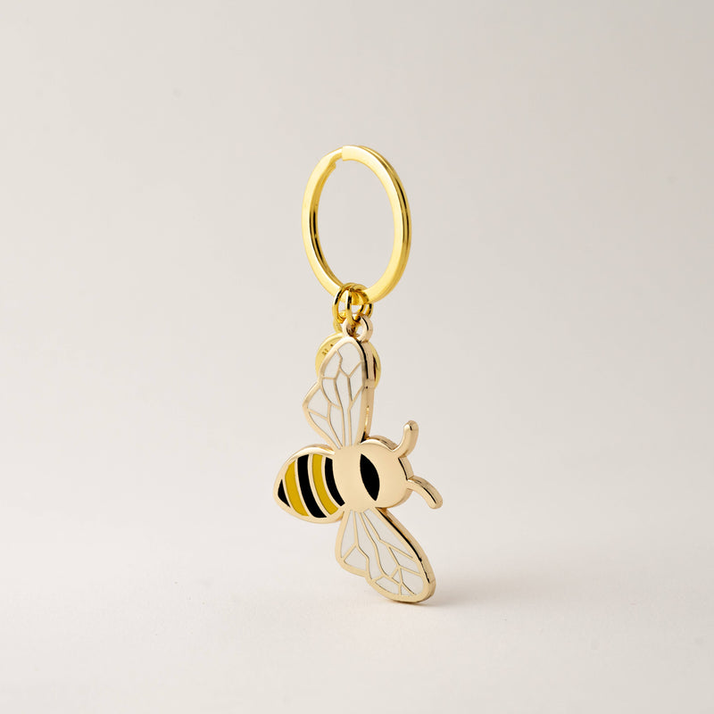 Queen Honey Bee Keychain Bag Charm, Garden Bee Gifts-zoom-