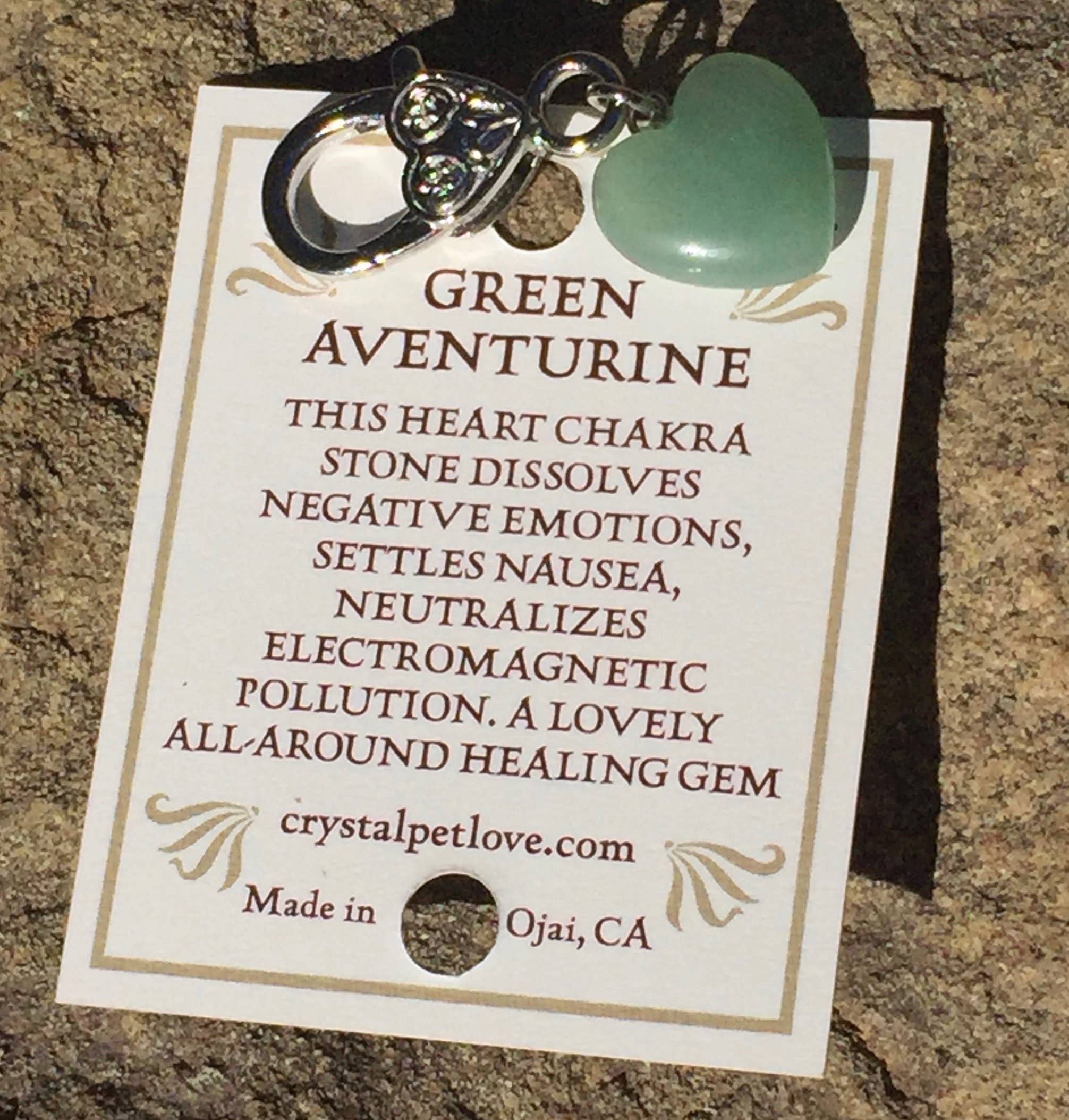 Healing Green Aventurine Pet Pendant for Crystal Support-zoom-4