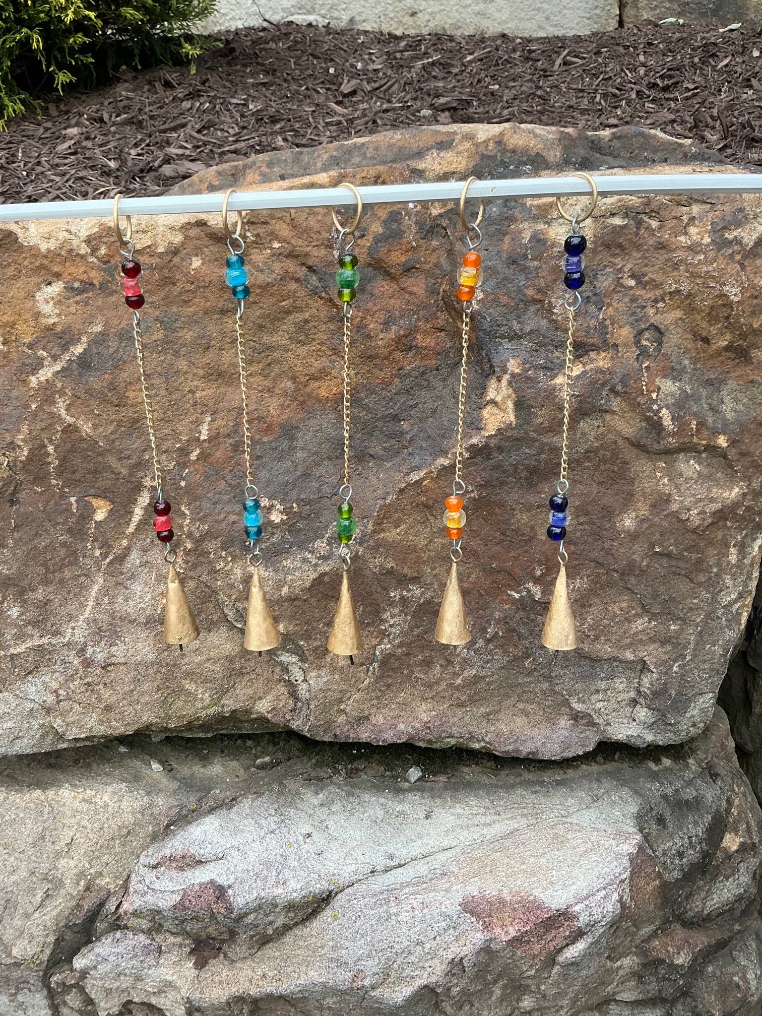 Beaded Bell Chain - Blue-zoom-4