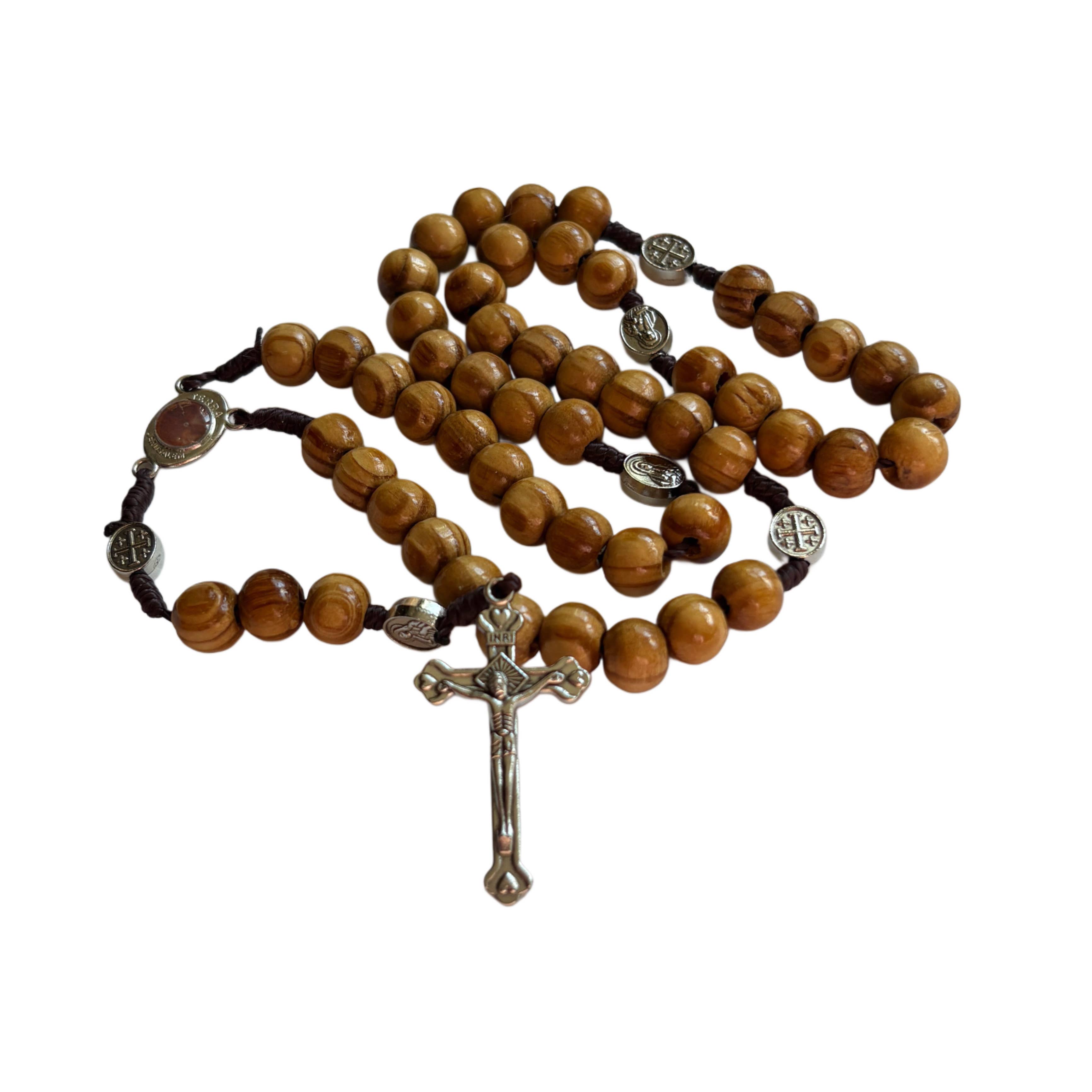 VIRGIN MARY WOODEN ROSARY WITH KEEPSAKE TIN-zoom-5