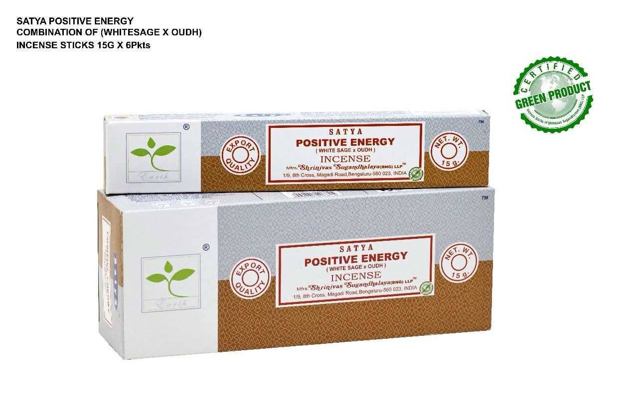 Satya Positive Energy Incense 15 grams (pack of 6)-1