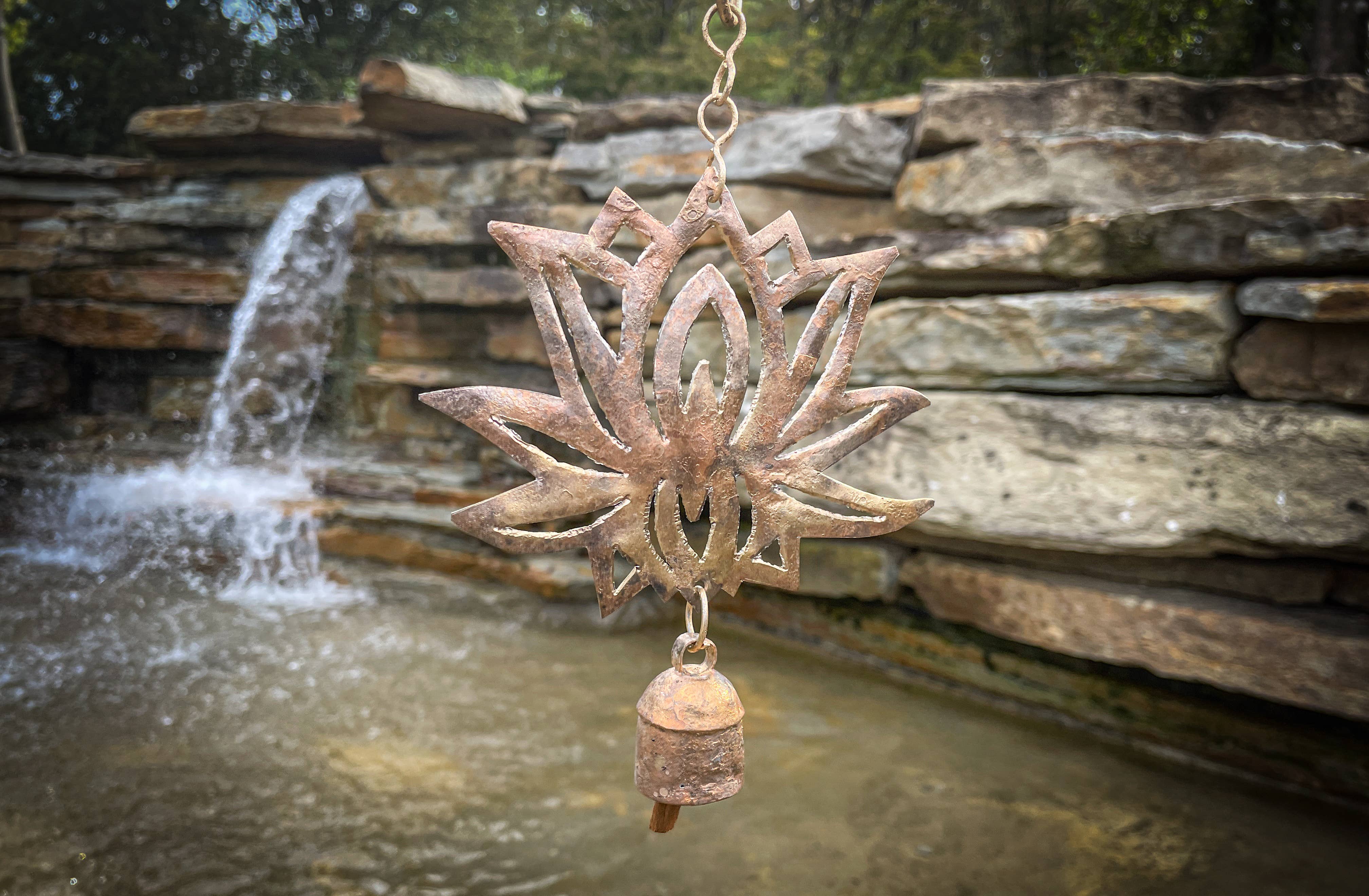 Hand Cut Lotus Chime-zoom-3