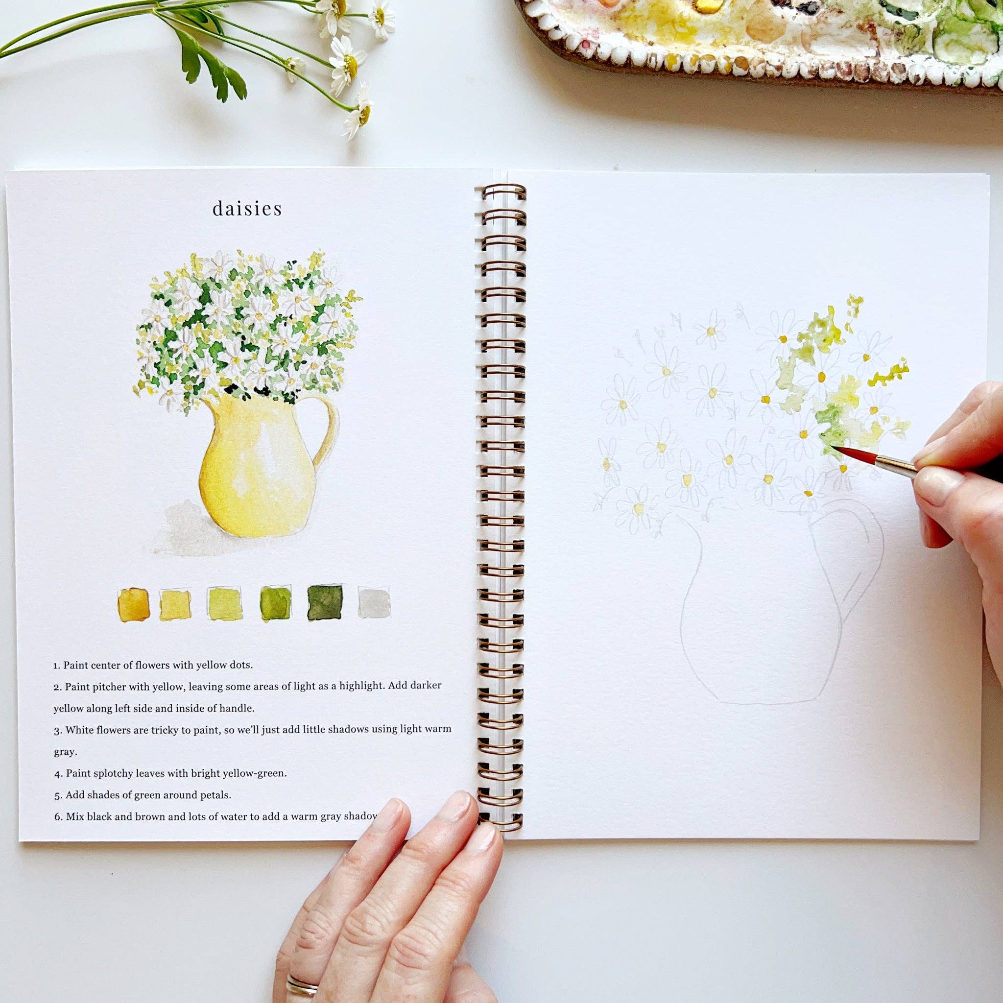 FLOWERS WATERCOLOR WORKBOOK - BOTANICAL CALM EDITION-zoom-7