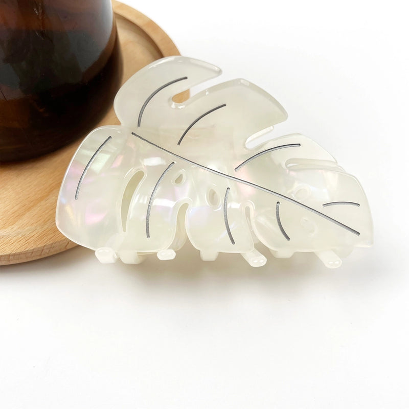 Acetate Leaf Hair Claw Clip-zoom-